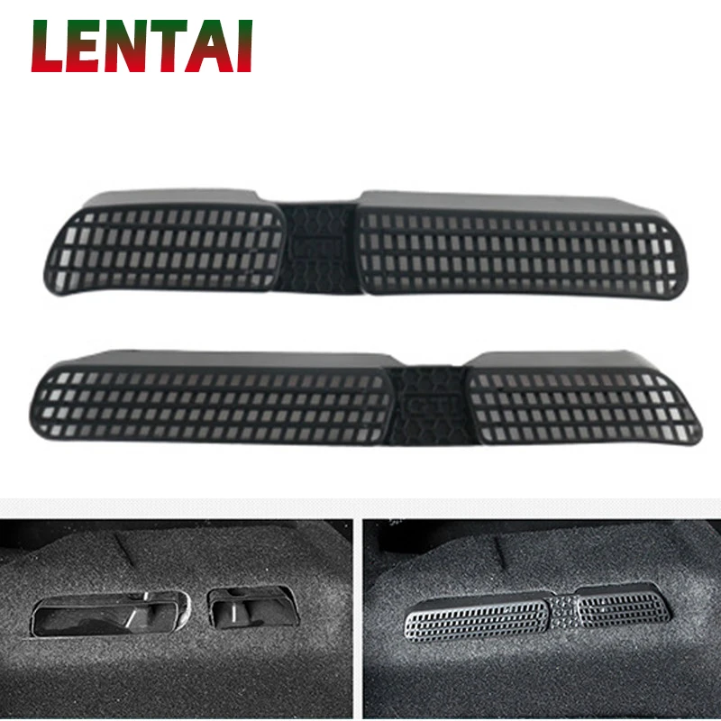 LENTAI 2pcs car seat air conditioner air outlet protective cover sticker for 2016 2017 2018 vw tiguan mk2 allspace/touran mk2