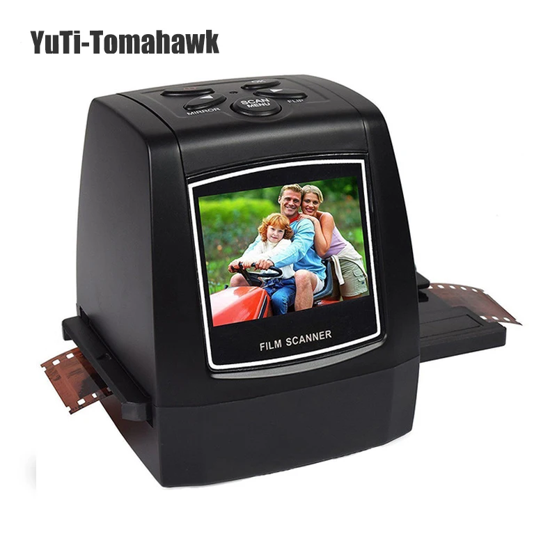 

Protable Negative Film Scanner 35/135mm Slide Film Converter Photo Digital Image Viewer with 2.4" LCD Build-in Editing Software