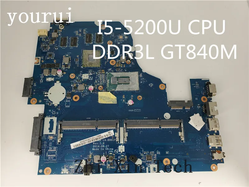 

Yourui NBML7C11004 NB.ML7C11.004 для Acer Aspire E5-571 E5-571G материнская плата для ноутбука A5WAH LA-B991P процессор
