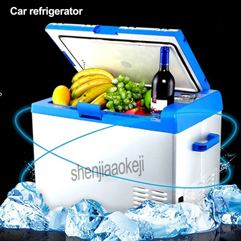Refrigerador portátil de 50l para coche/hogar, minicongelador, compresor de nevera, caja de refrigeración de profundidad, cámara de hielo de jeringa, 45w