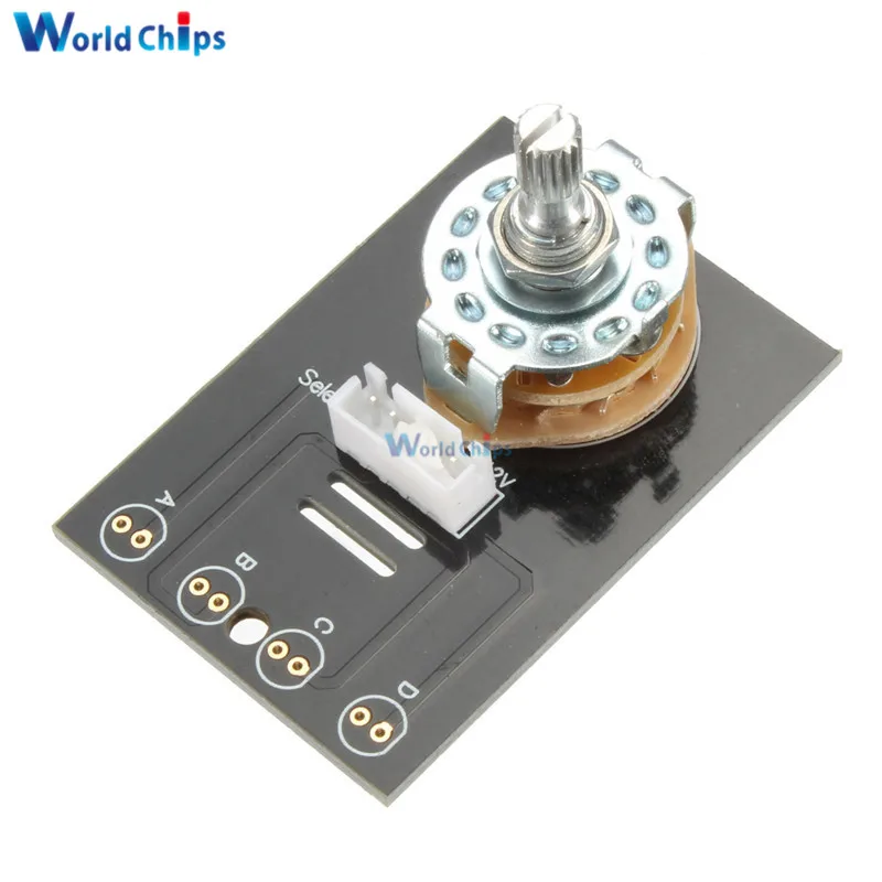 Double-sided 4 Channel Stereo Audio Input Signal Selector Relay Board Signal Switching Amplifier Board RCA For Speakers DIY