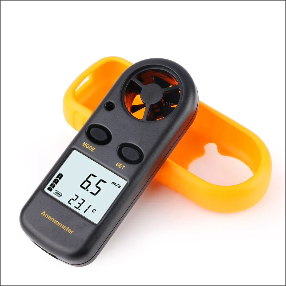 RZ แบบพกพาเครื่องวัดความเร็วลมเครื่องวัดความเร็วลม Anemometro Windmeter 30เมตร/วินาที LCD ดิจิตอลมือถือเครื่องมือวัด GM816