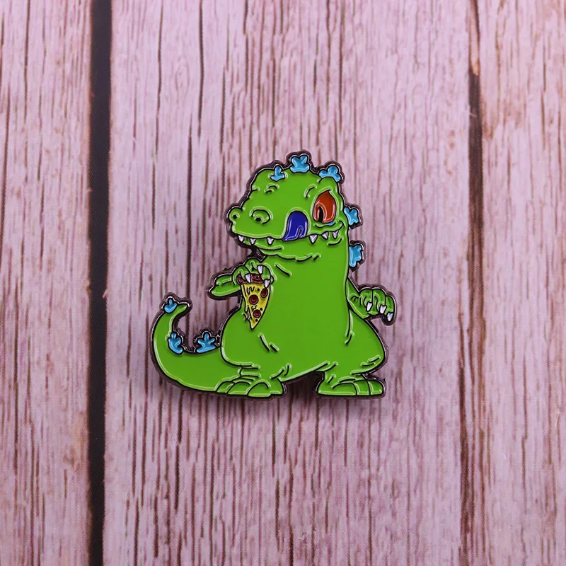 dinosaur enamel pin