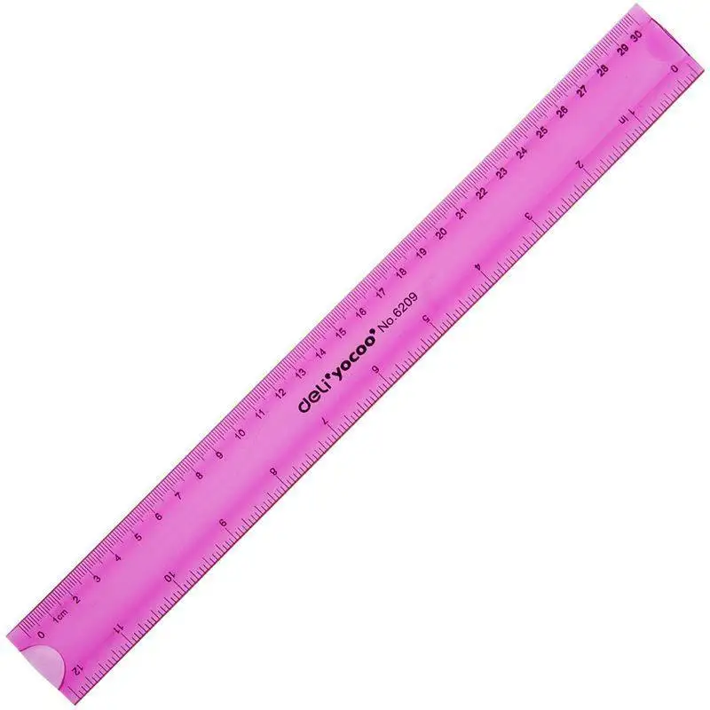 1pc Cute Soft Ruler 30cm Coloured Students Special Double Scale Soft Ruler Gifts Office School Stationery Supplies