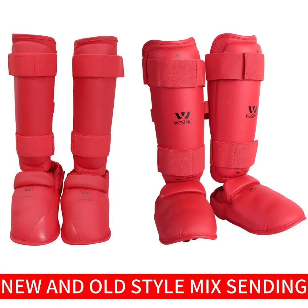 Wesing WKF Approved Karate Shin Instep Guard Karate Training Competition Protect Knee Ankle Instep Karate training Equipment