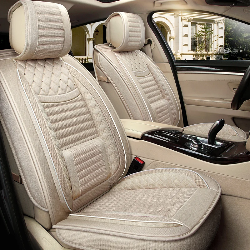 

Car Seat Cover,(Front + Rear) New Universal Seat Cushion,Senior Flax,New Sport Car Styling,Car-Styling For Sedan SUV