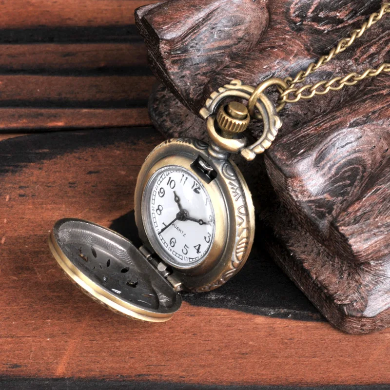 Cute Pocket Watch, Small Bronze, Many Fish Pocket Watches, Small Grass, Pocket Watch, Boys Girls Children Gifts Watch