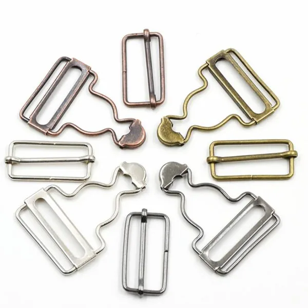 10sets/lot Good Quality Suspender Buckles for Jeans Garment Metal Buckles for Overalls 28mm-38mm (ss-7580)