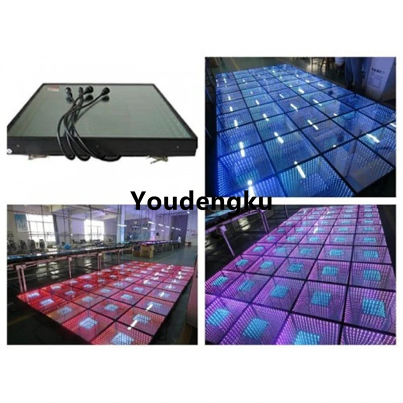 Free shipping 1M*1M 432pcs*5mm leds RGB colorful magic mirror led Dance Floor led disco mirror dance floor