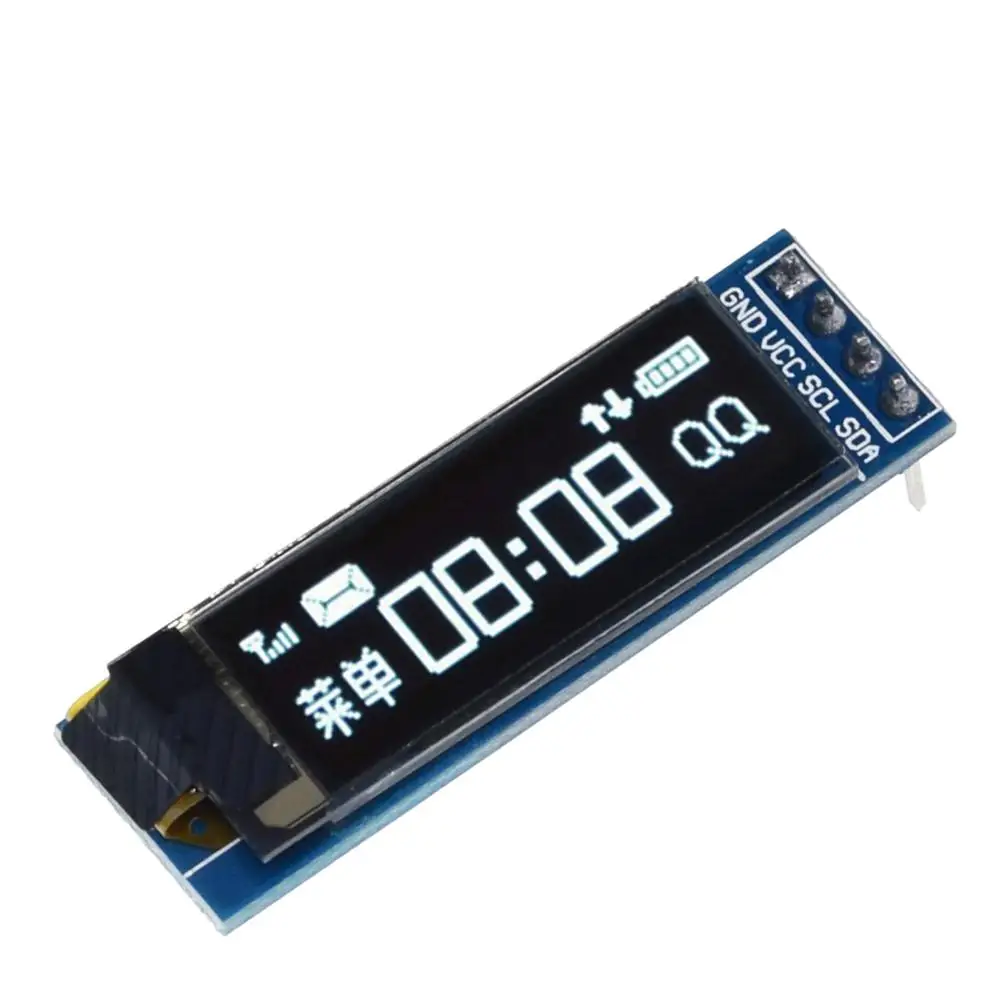 TZT 0,91-calowy moduł OLED biały/niebieski OLED 128X32 OLED LCD moduł wyświetlacza LED 0,91 "IIC komunikacja dla Arduino