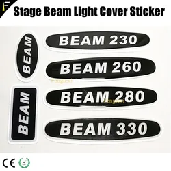 Stage Light Fixtures Arm Cover Sticker Beam 200/230/260/330 Thin Film Epoxy Logo Name Stickers