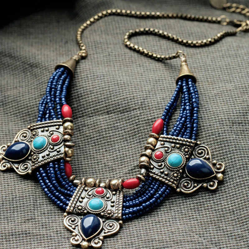 vintage Nepal Indian Turkish Tribal Necklaces jewelry Ethnic Chunky Necklace Pendant