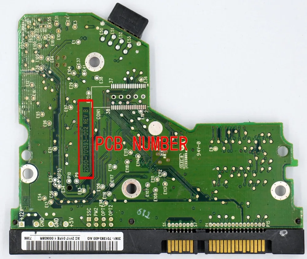 WD3200JS WD3200KS WD3000JS , HDD PCB  Logic Board / 2060-701393-002 REV B , 2060 701393 002 / 2061-701393-400, 2061-701393-800