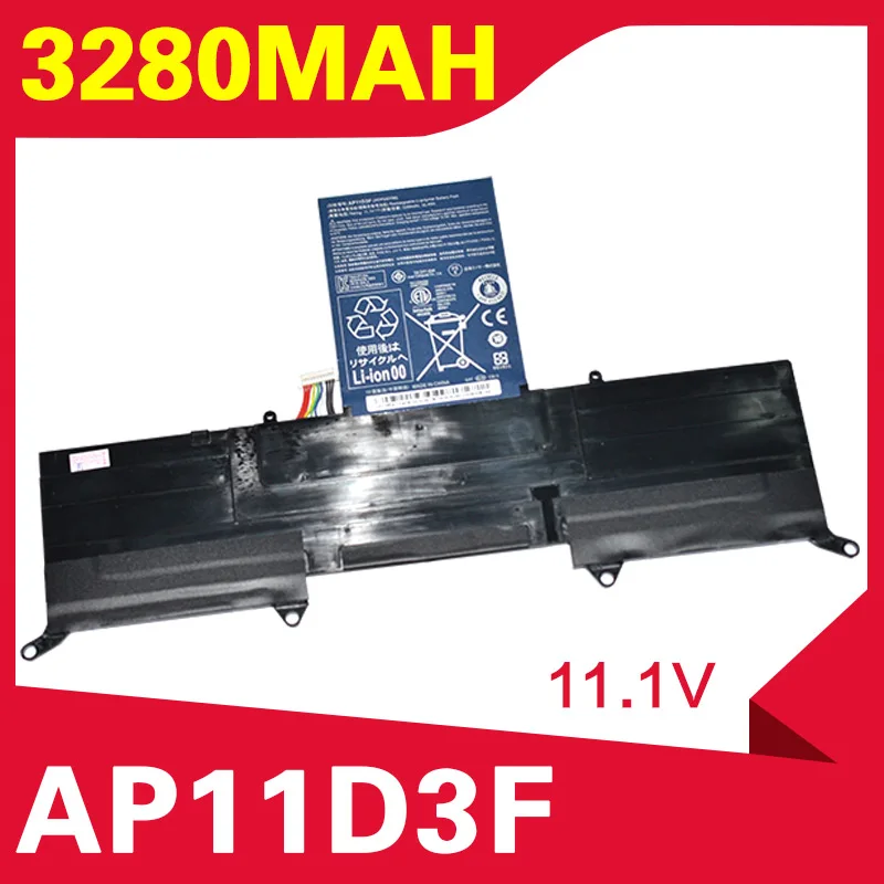 ApexWay 3280mAh laptop battery for Acer Aspire S  S3 Ultrabook Series  AP11D3F AP11D4F  3ICP5/65/BB 3ICP5/67/90