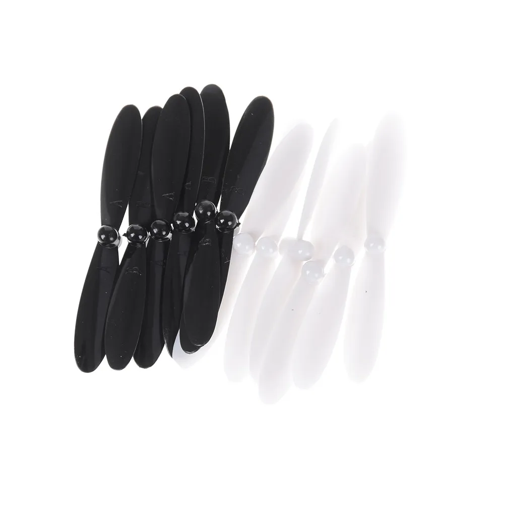 12Pcs/lot 55MM long Propeller For HUBSAN X4 H107 H107C H107D Quadcopter Black&White