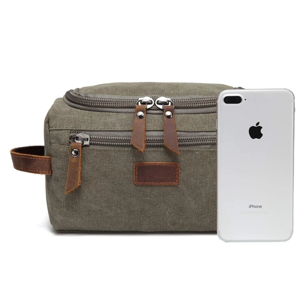 Wasserdicht Tragen Männer Kosmetik Make-Up Box Tasche Reise Veranstalter Leinwand Große Notwendigkeiten Männlichen Eitelkeit Fall Waschen Kulturbeutel – Detail 2