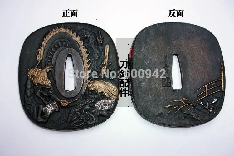 Forged Fitting case Tsuba Accessory For SWORD KATANA Broadsword Saber kampilan