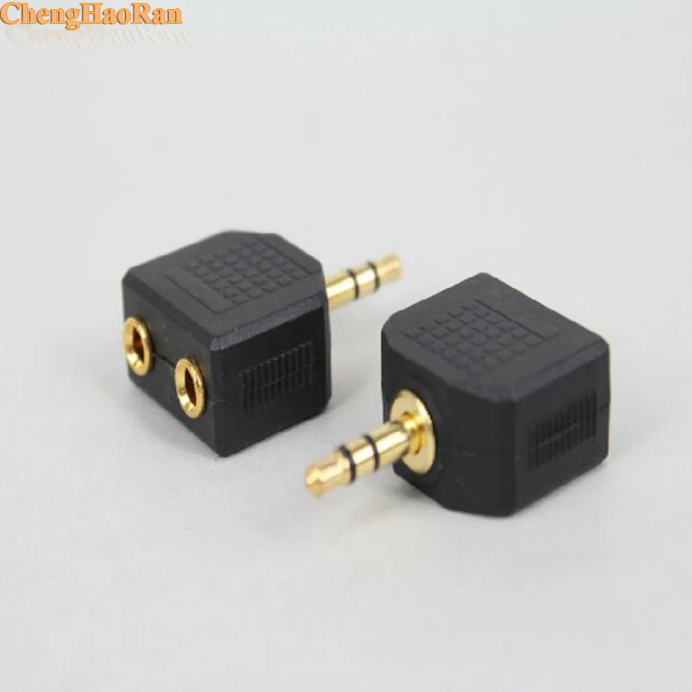 ChengHaoRan 1pcs 3.5mm to 3.5mm 1 Male to 2 Female 1 to 2 Audio Splitter Adapter for Computer Speaker Earphone Headphone