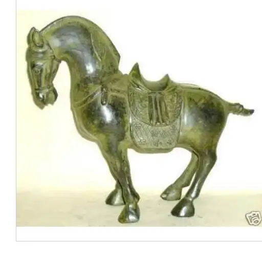 

decoration bronze factory Pure Brass Antique Chinese Old Elaborate collection Chinese coppe horse sculpture statue