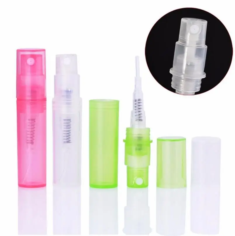 Wholesale 3ml mini plastic spray perfume bottle, empty small sample perfume atomizer refillable bottles LX1330