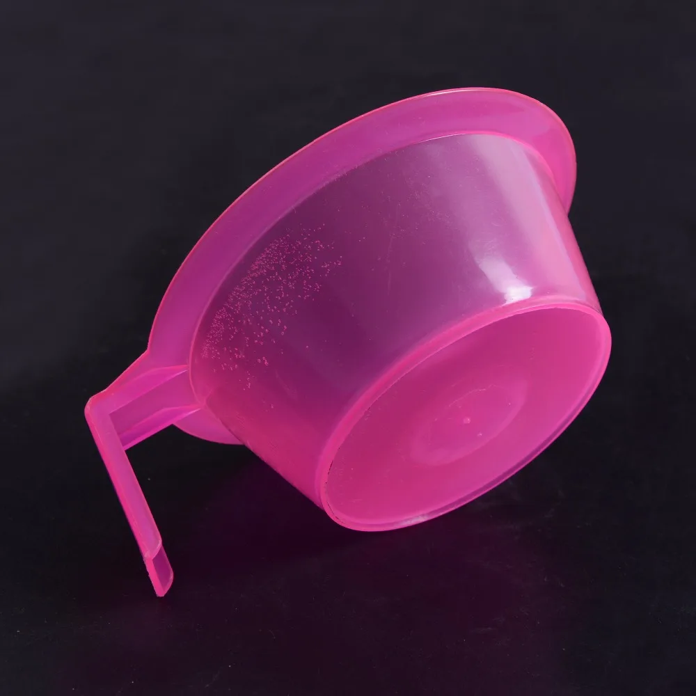 1 Pcs Pink Hairdressing Hair Color Mixing Bowls Hair Color Dye Tint Cup DIY Color Hairs Styling Tools