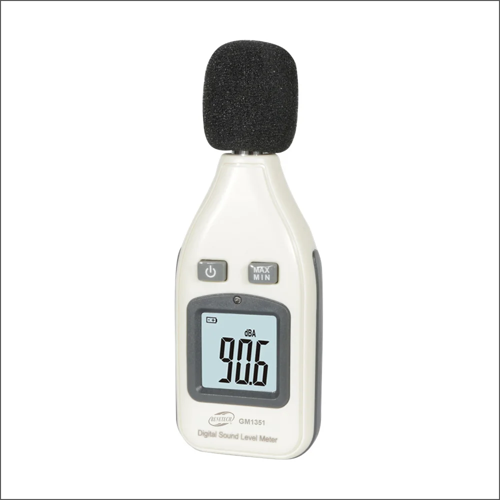 BENETECH Digital Sound Level Meter Noise Audio Decibelimetro 30-130dBA Noisemete Decibel di Rumore Decibel Monitor Tester GM1351