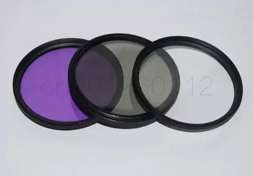 

30mm UV CPL FLD Polarizing Lens Filter Kit + leather case For Camcorder Camera Lenses 30 mm