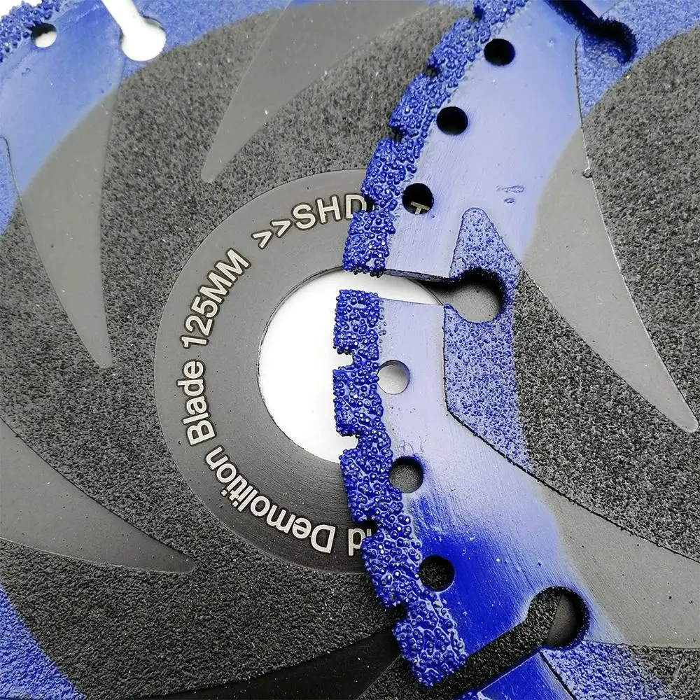 DIATOOL 1 unid 125mm Vacío Soldadas Diamante Hoja Para Todo Uso De La Piedra De Hierro de Acero de 5 "Hoja de Demolición