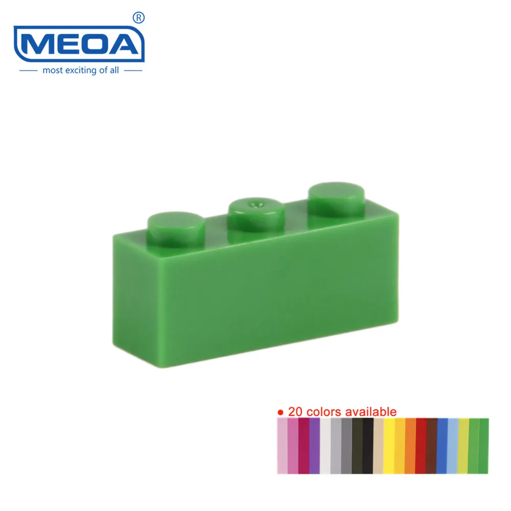 MEOA Building Blocks 100g=85pcs Constructor Block 1*3 Higher 3 Dots Educational Toys Bricks compatible with leged Bricks Parts