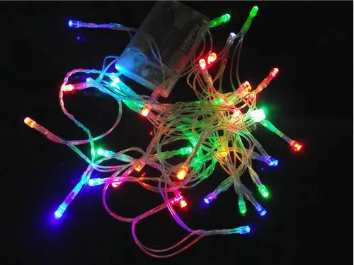 

100pcs/LOT 3M 30LED String Fairy light Christmas Party wedding Garden Yard Camping Decor Lights AAA Battery powered 9 Colors