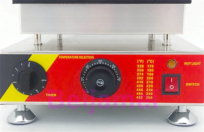 BEIJAMEI 25-луночная машина для кексов в форме сердца, электрическая машина для выжигания меди, вафельная машина Poffertjes в форме сердца