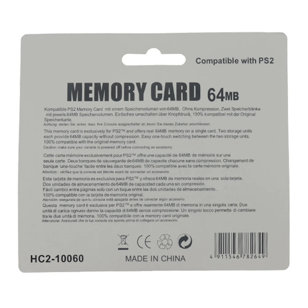 10pcs a lot 64MB Memory Card for Sony PS2