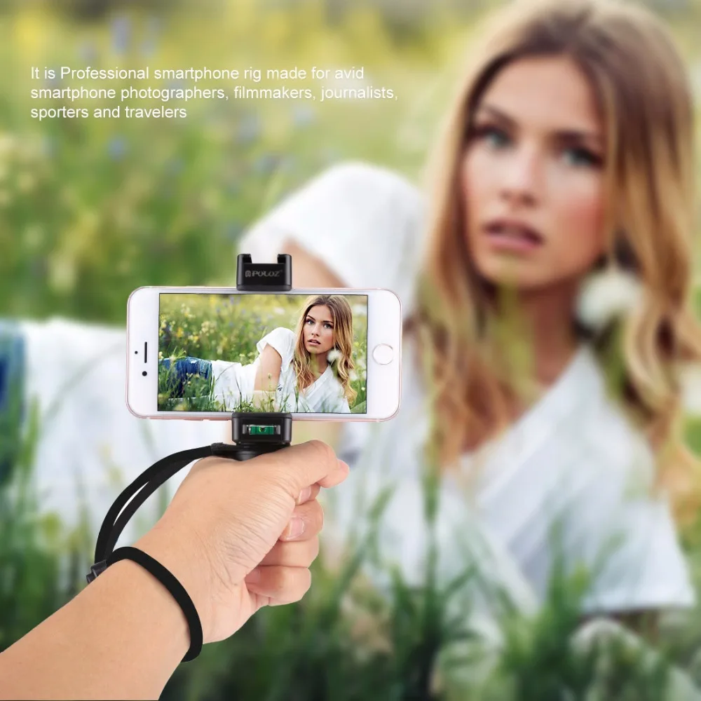 Ручной держатель для телефона, кронштейн с ремешком на запястье, Холодный башмак для записи видео, микро-пленки, мини-штатив для смартфонов Iphone, Xiaomi