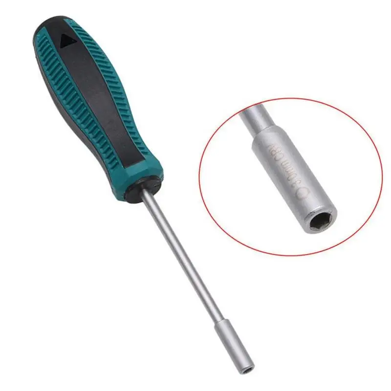 1Pc 3MM-14MM Socket Wrench Screwdriver Metal Hex Nut Key Manual Tool Screwdriver