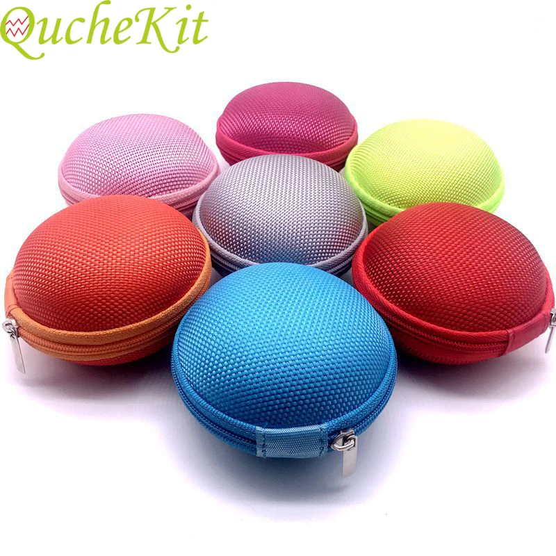 Mini Portable Earbud Pouch Box Portable Zipper Headphone Case Storage Carrying Hard Bag For Earphone Accessories Mini Coin Purse