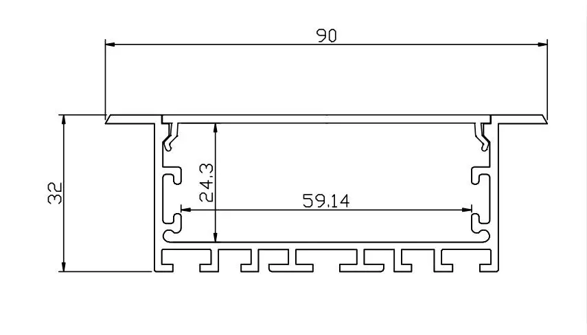 FREE shipping  2m/pcs   10m/lot  aluminum channel  with  milky  cover  and end caps