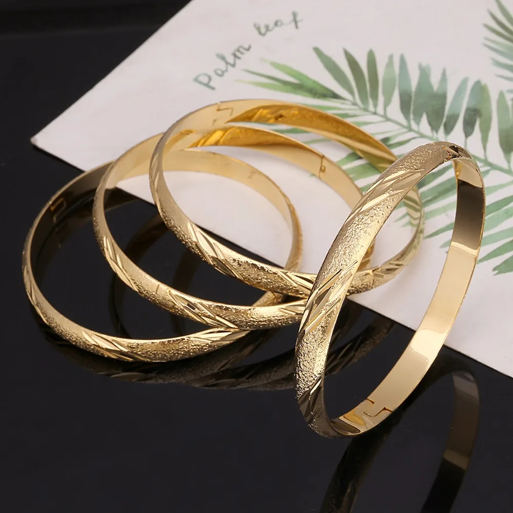 Dubai Gold Jewelry Gold Color Bangles For Ethiopian Bangles & Bracelets Ethiopian Jewelry Bangles Gift