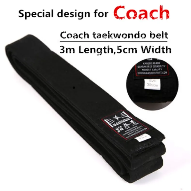 

WTF Approved Korea Pinetree Taekwondo Black Belt TKD Kickboxing belt Martial Arts Karate Judo Tae Kwon Do 100% Cotton cosy Belt