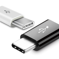 YKSPACE 3Pcs Micro USB Female to Type C Male Type-C Adapter Charger Data Converter for Samsung Galaxy S8 S9 Plus Xiaomi Huawei