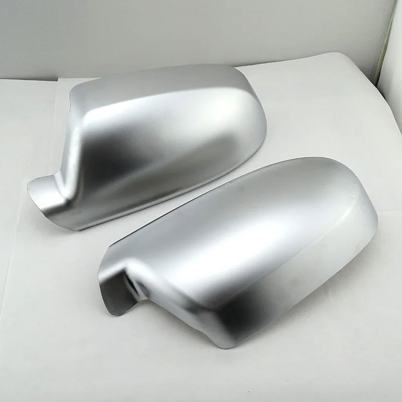 Silver Matt Chrome Side Mirror Cap Housing Cover For Audi A6 A4 A8 Q3 A5 B8 8K