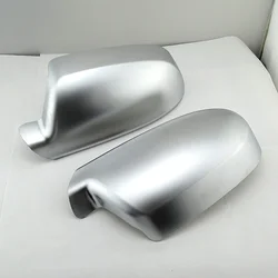 Silver Matt Chrome Side Mirror Cap Housing Cover For Audi A6 A4 A8 Q3 A5 B8 8K