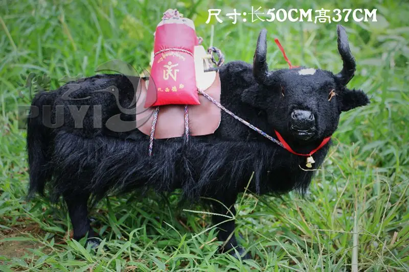 

large 50x37cm simulation yak toy model home decoration gift h1137