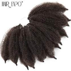 Haar Expo Stad Afro Kinky Bulk Haak Twist Vlechten Haarverlenging Senegalese Twist Synthetische Fake Haarstukje Voor Vrouwen