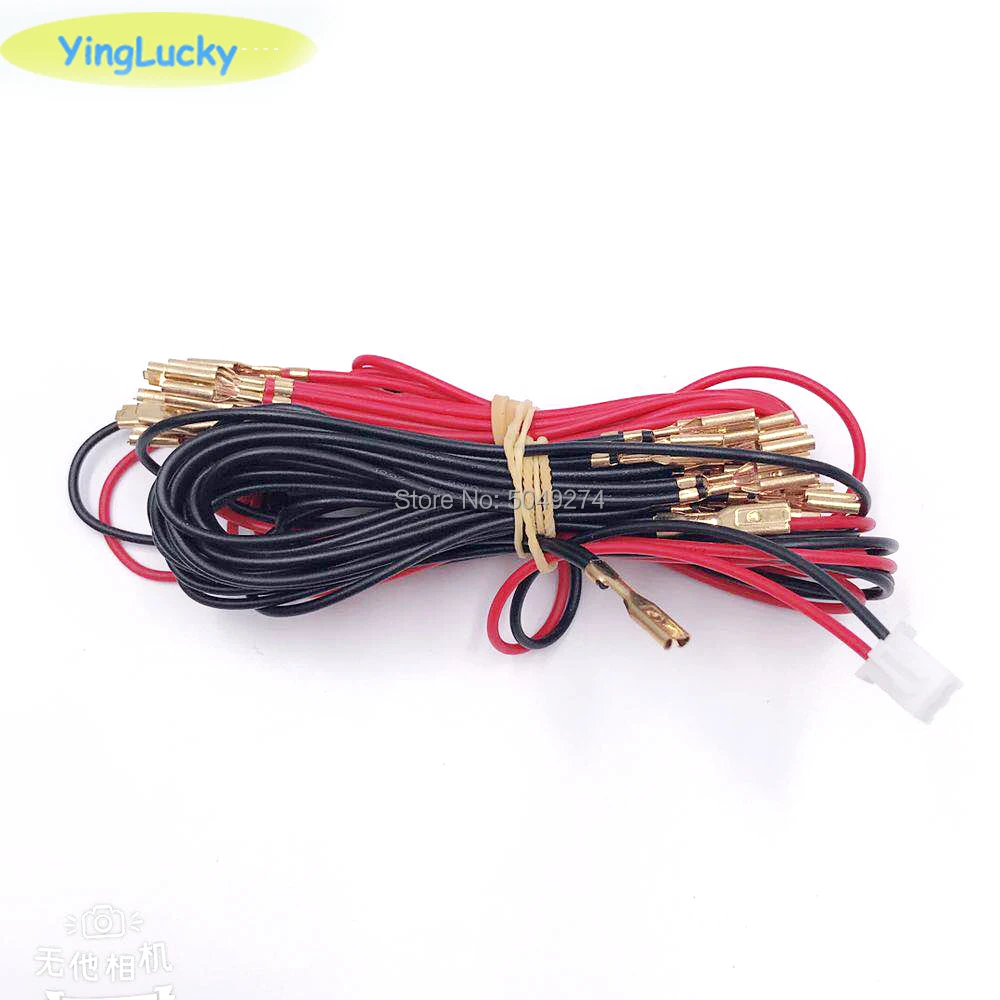 Arcade LED button light bulb Cable with 6.3mm or 2.8mm quick 2pin connector to USB encoder for Arcade joystick DIY /LED Button