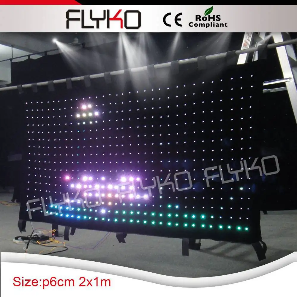 Programable Led video cloth backdrop dmx /SD Control Carton box packing