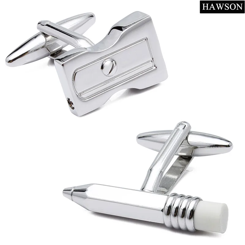 

Brand New HAWSON Metal Pencil & Sharpener Novelty Cufflinks