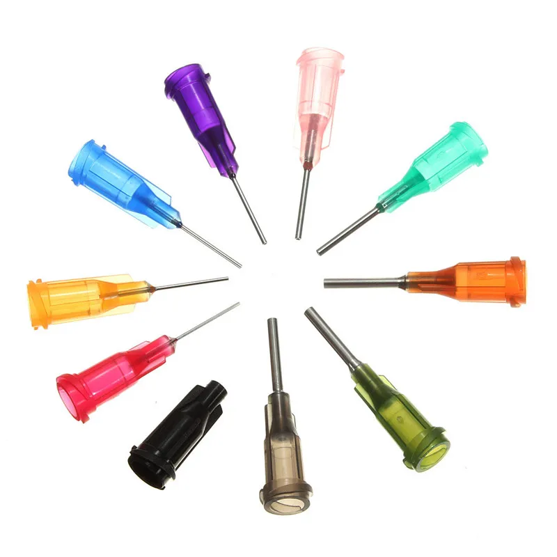 50pcs /Set Dispensing Needle Welding Fluxes For Welding Tools Suitable All Glue Liquid Solder Paste Adhesive Dispenser Needle