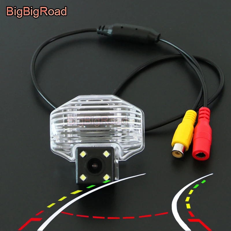 BigBigRoad Car Intelligent Dynamic Tracks Rear View CCD Camera For Toyota Corolla Auris Blade 2007 2008 2009 2010 2011 2012 2013