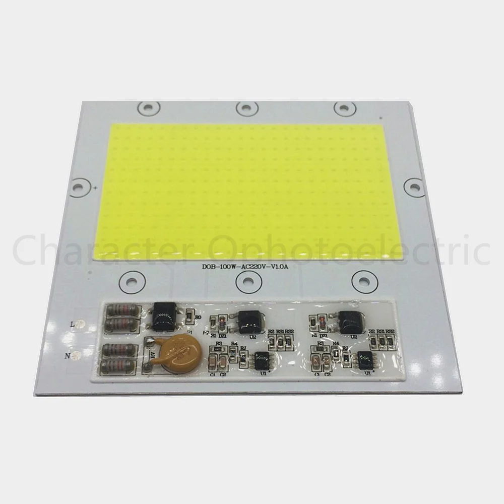 5 Pcs 100 W Lampu LED Smart IC COB Putih 6000-6500 K Lampu LED Lightning Protection 220AC