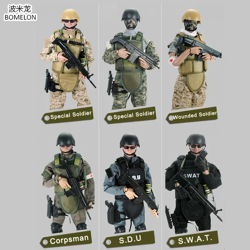 

1/6 Scale 12inch Uniform Armies Toy Soldiers Set Action Figures 30CM Military Soldier Model Children Toys For Boys Gift